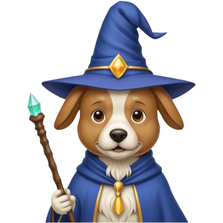 Dog wizard emoji