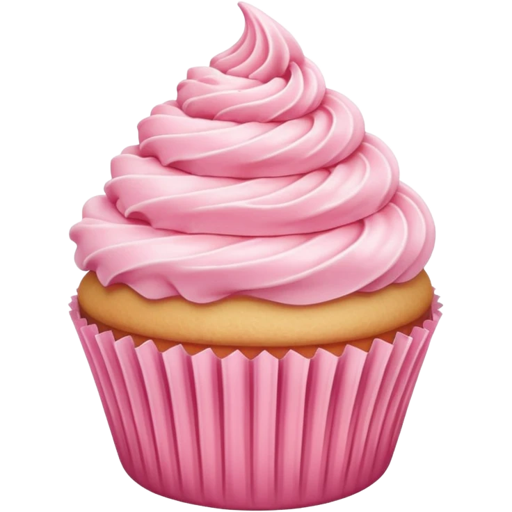 pink vanila cupcake emoji