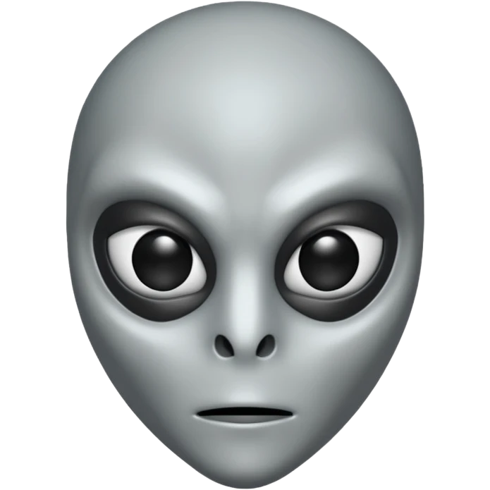 an gray alien wearing half face mask emoji