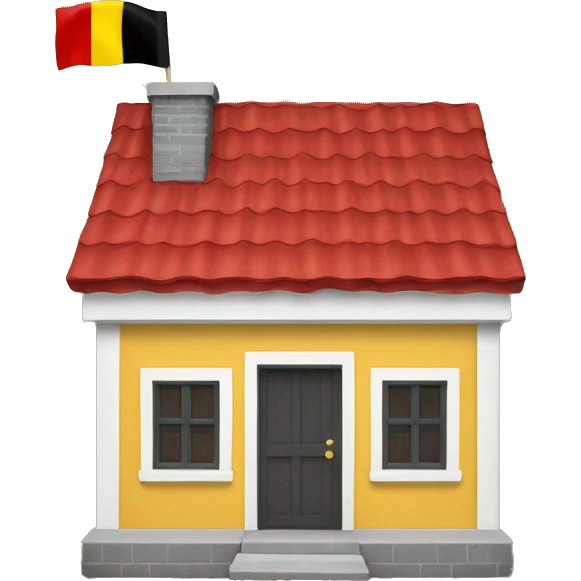 house with belgium flag emoji