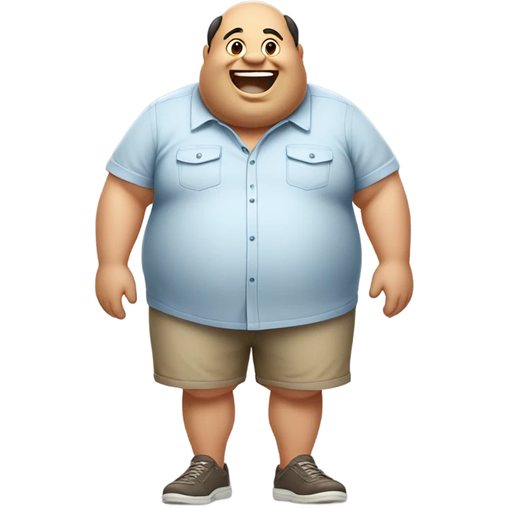 Fat guy emoji
