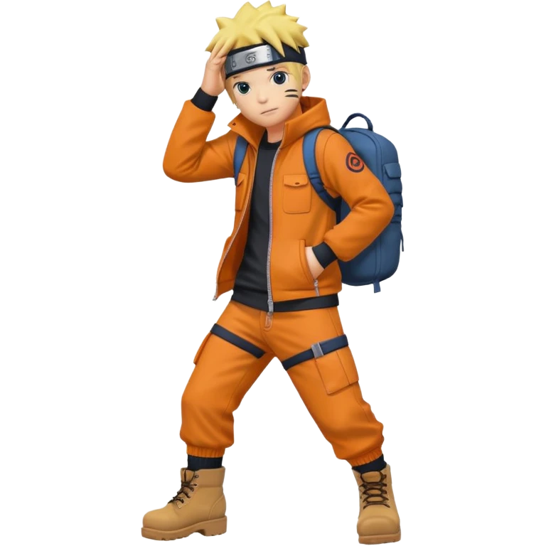 Naruto with timbs  emoji