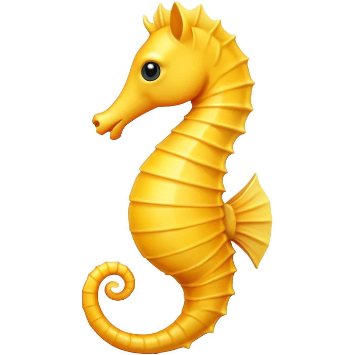 Yellow seahorse emoji emoji