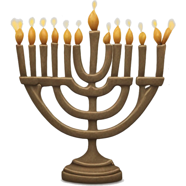Menorah wirh seven branch emoji