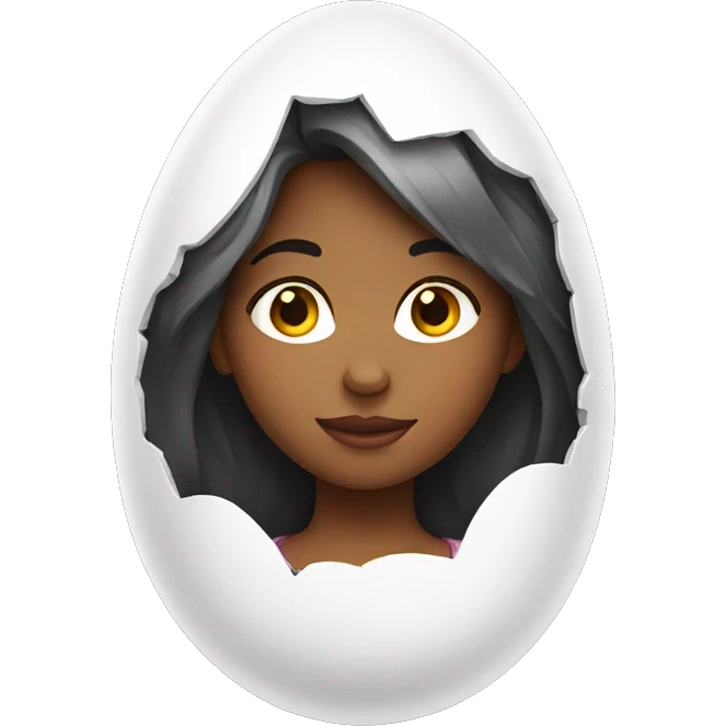 Girl in egg emoji