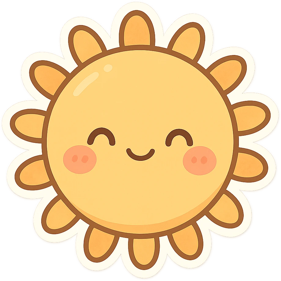 一个可爱的太阳 emoji