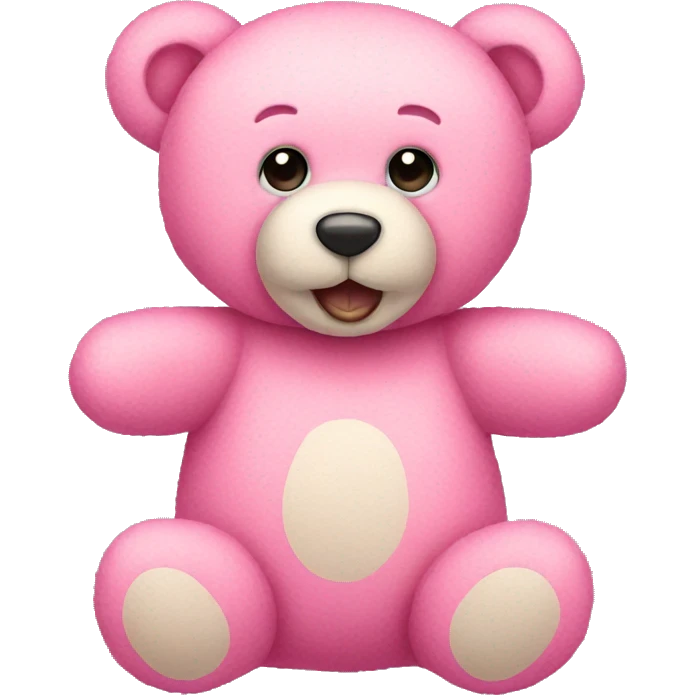 pink teddy bear emoji