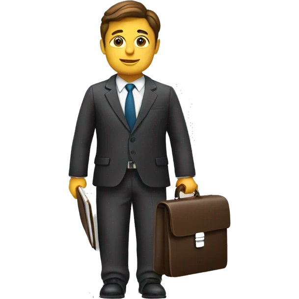 Lawyer with briefcase emoji