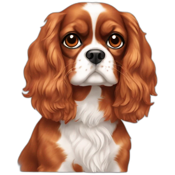 Cavalier king charle Ruby emoji