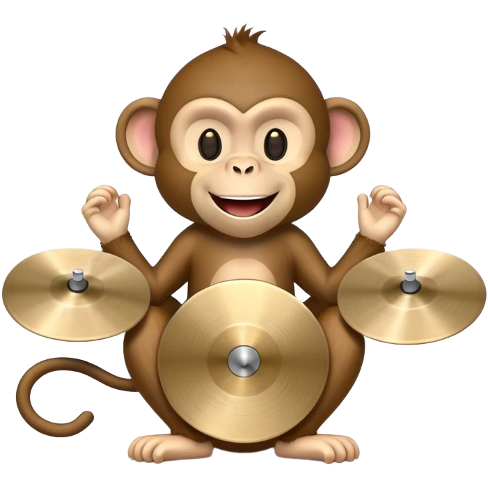 Cymbal monkey emoji
