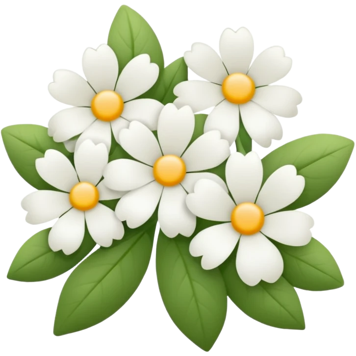 white flowers emoji
