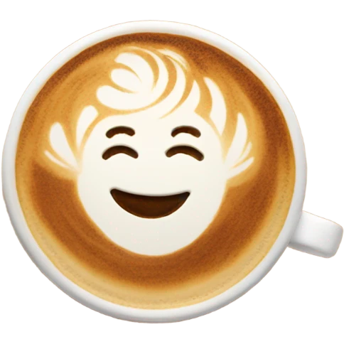Latte art emoji