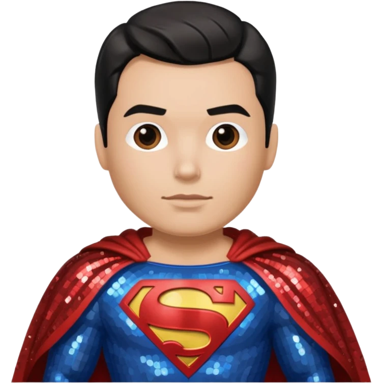 Superman with Sequin Outfit emoji