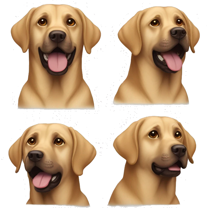 Brauner labrador emoji
