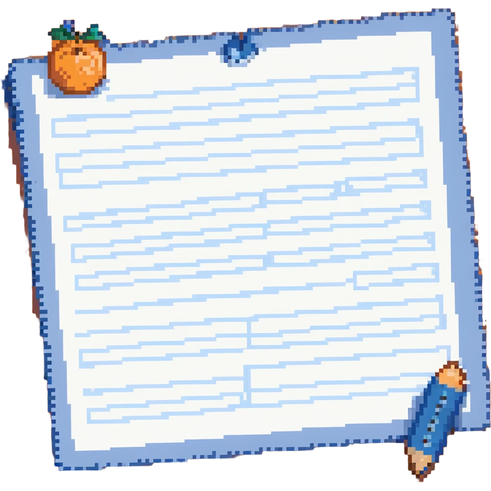 blue exam sheet emoji