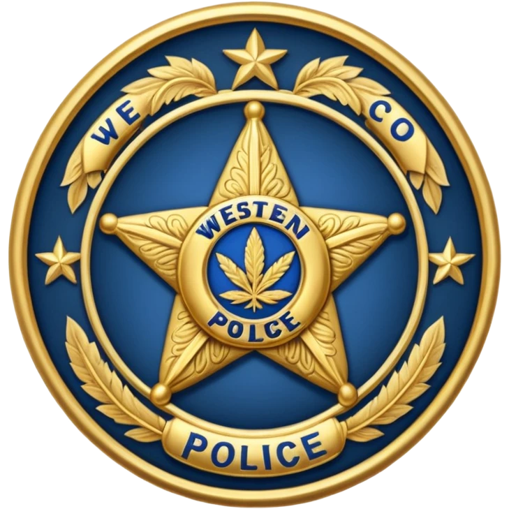  western police badge of tobacco emoji
