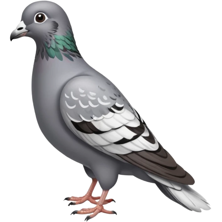 Pigeon taking a poop emoji