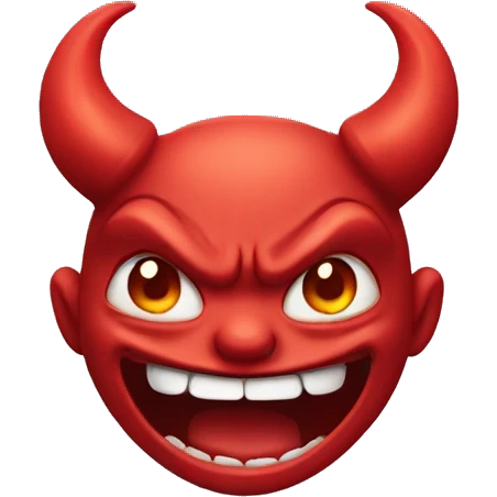 Devil grin  emoji