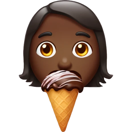 Zemmour qui mange une glace au chocolat noir qu’il aime pas emoji