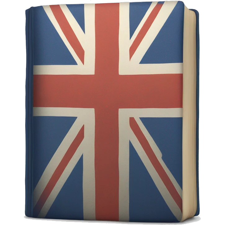 Bible with British flag cover emoji