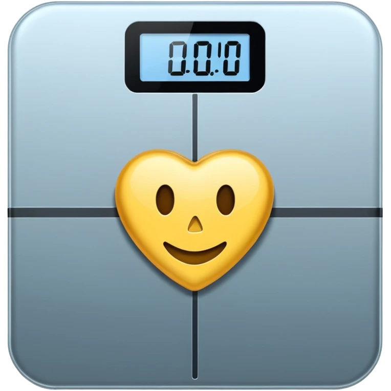 Digital weight scale with 0:00 on it emoji