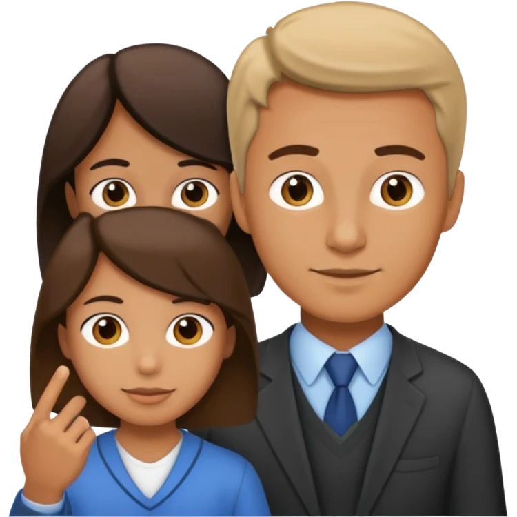 male teacher helping student emoji