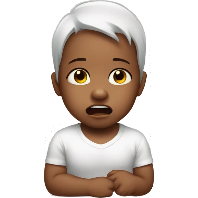 white baby crying emoji