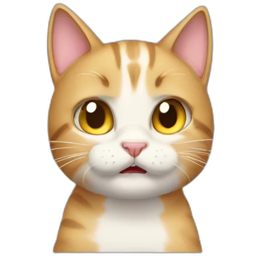 Cat funny cry emoji