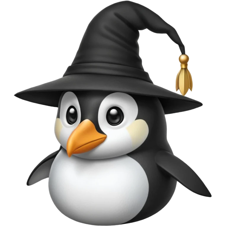 Penguin Wizard emoji
