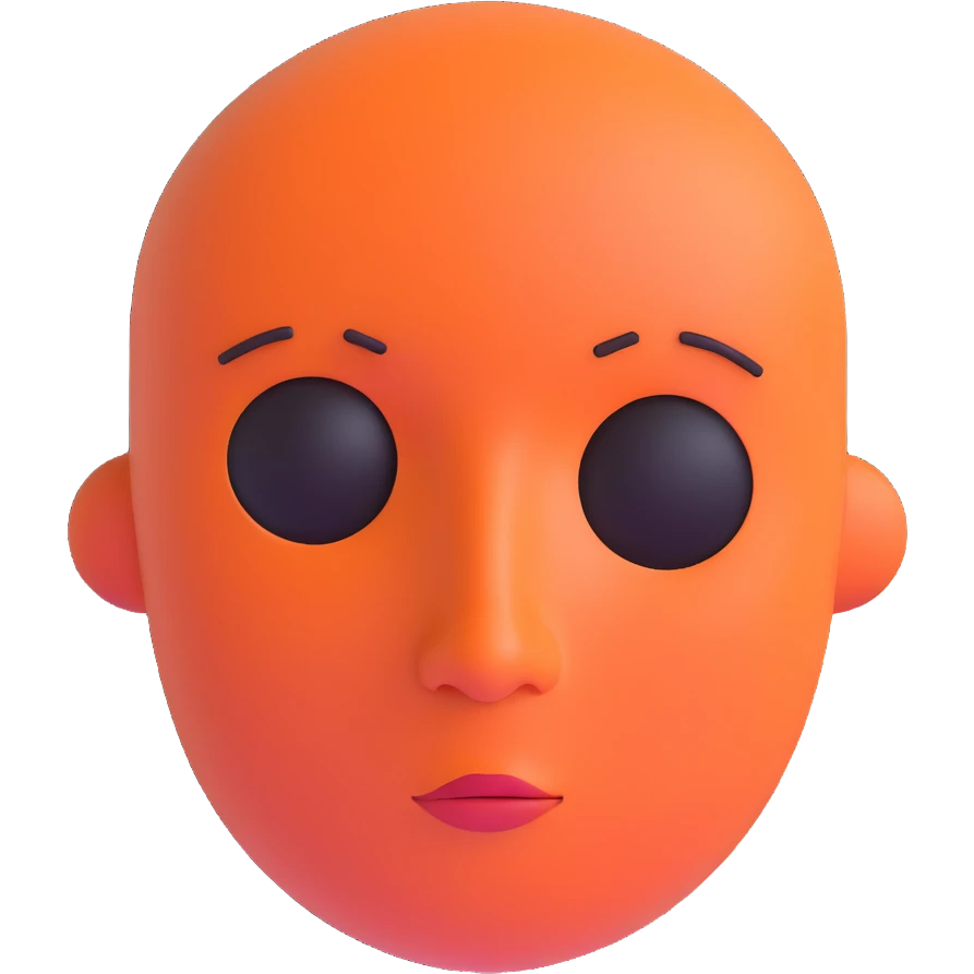 face without eyes, nose and mouth emoji