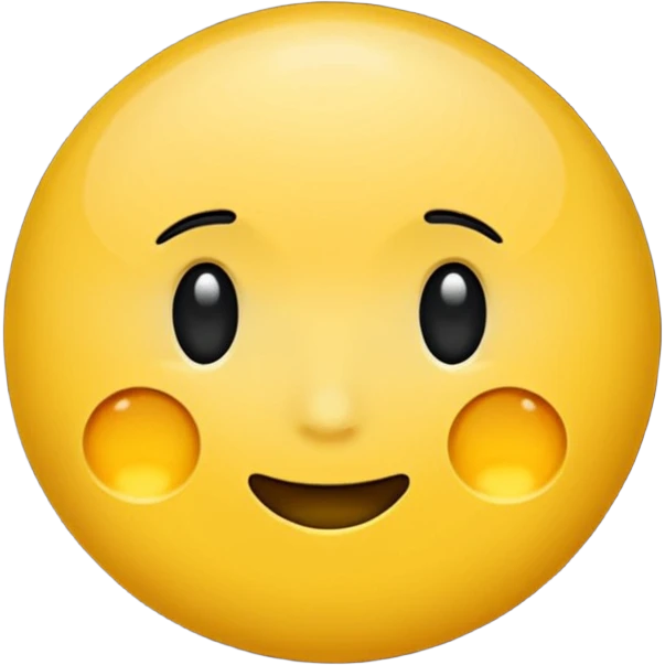 Mond ohne gesicht, gelb emoji