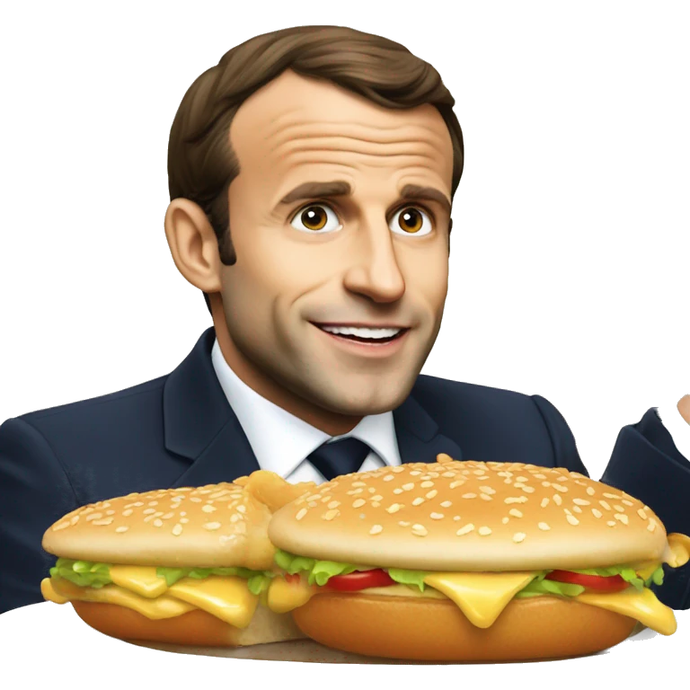 Macron qui mange BK emoji