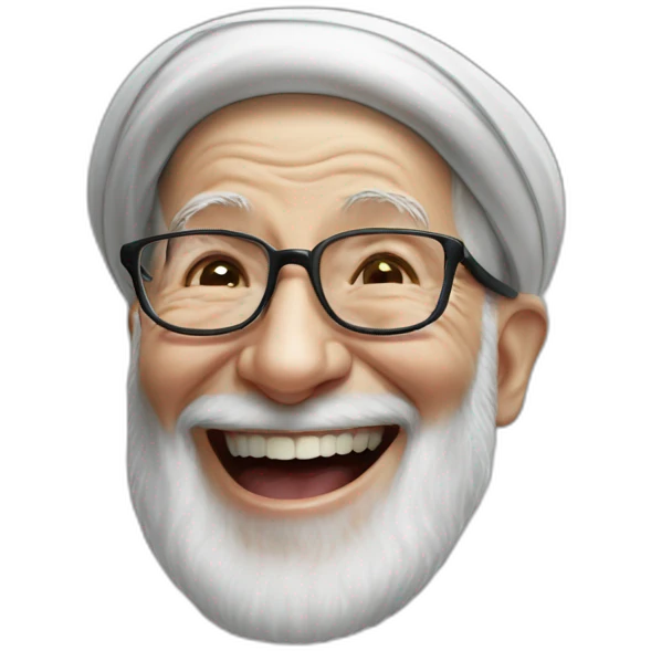 Khamenei laughing emoji