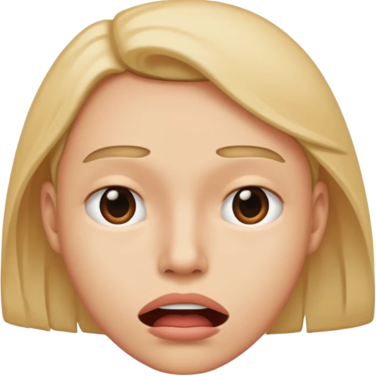 mouth moved to one side looking down  emoji