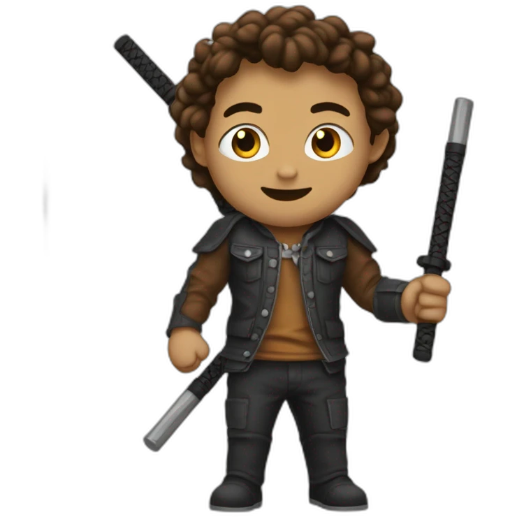 DarkFélin Le Youtubeur avec des nunchakus emoji