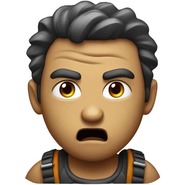 Being angry while playing video games emoji