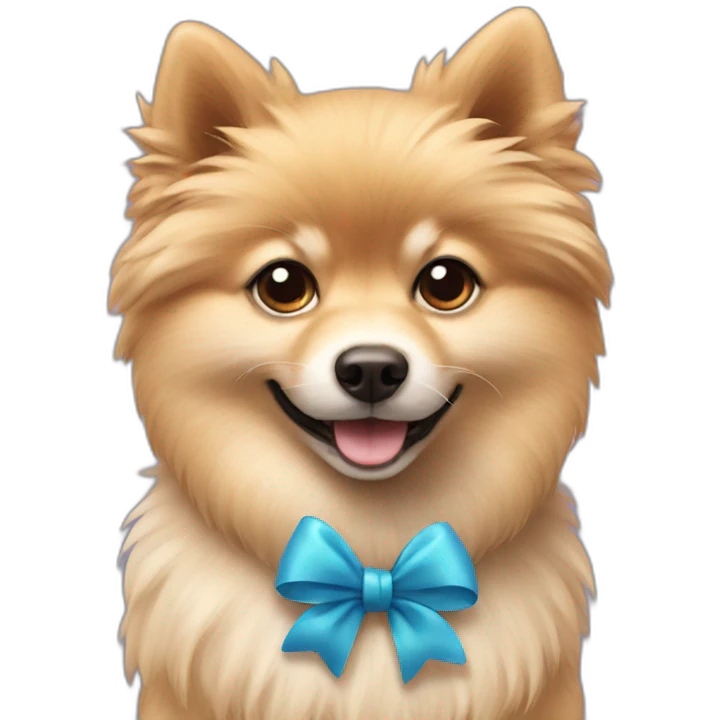 Spitz with a bow emoji