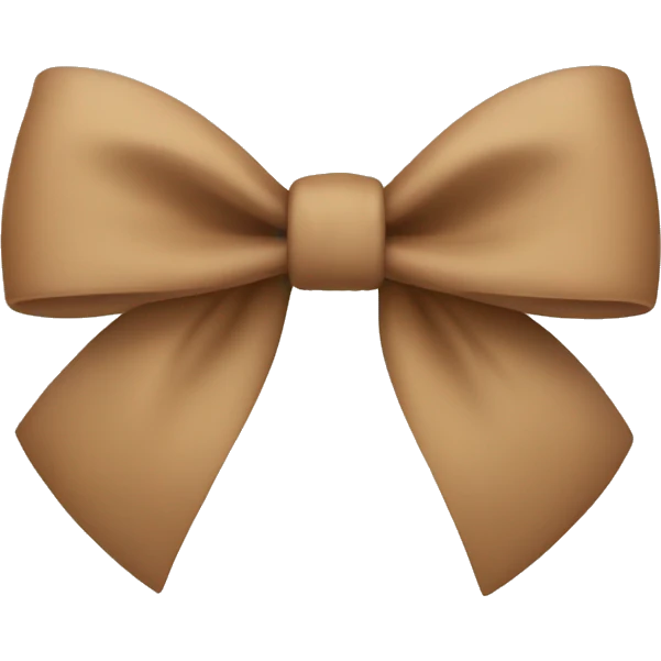 Light Brown bow  emoji