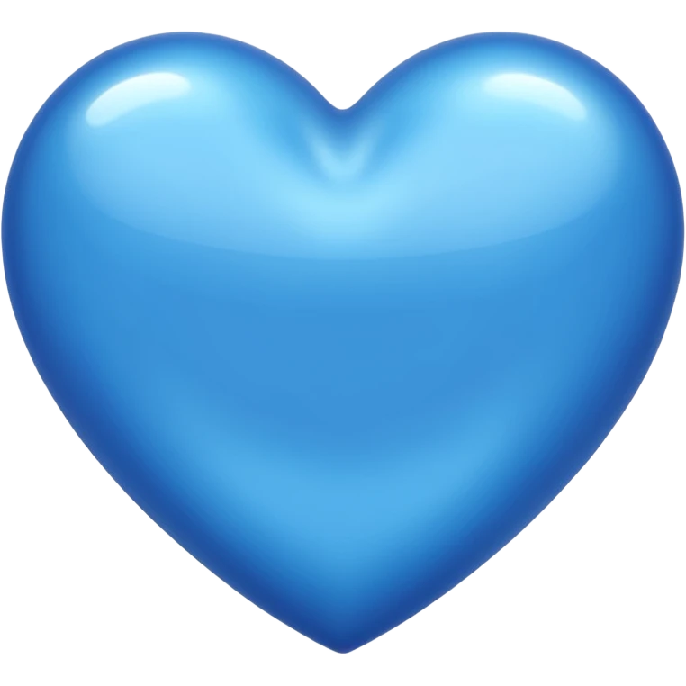 A shiny blue sky heart emoji
