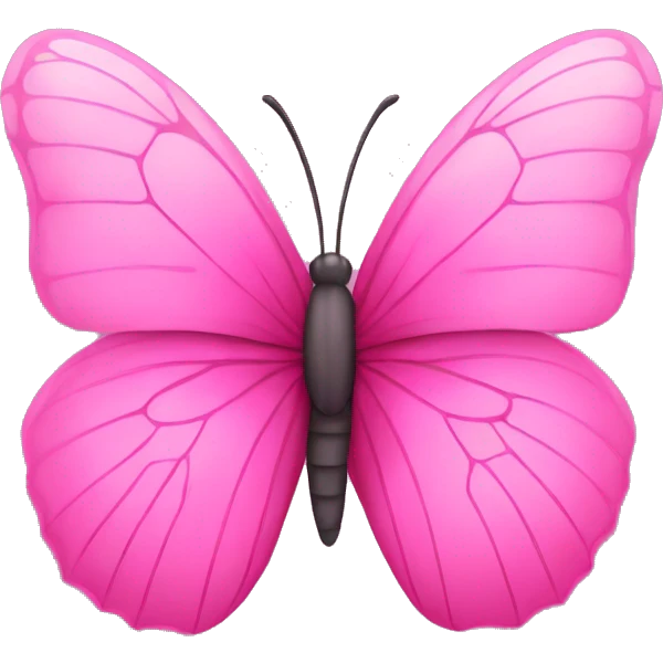 Pink butterfly  emoji