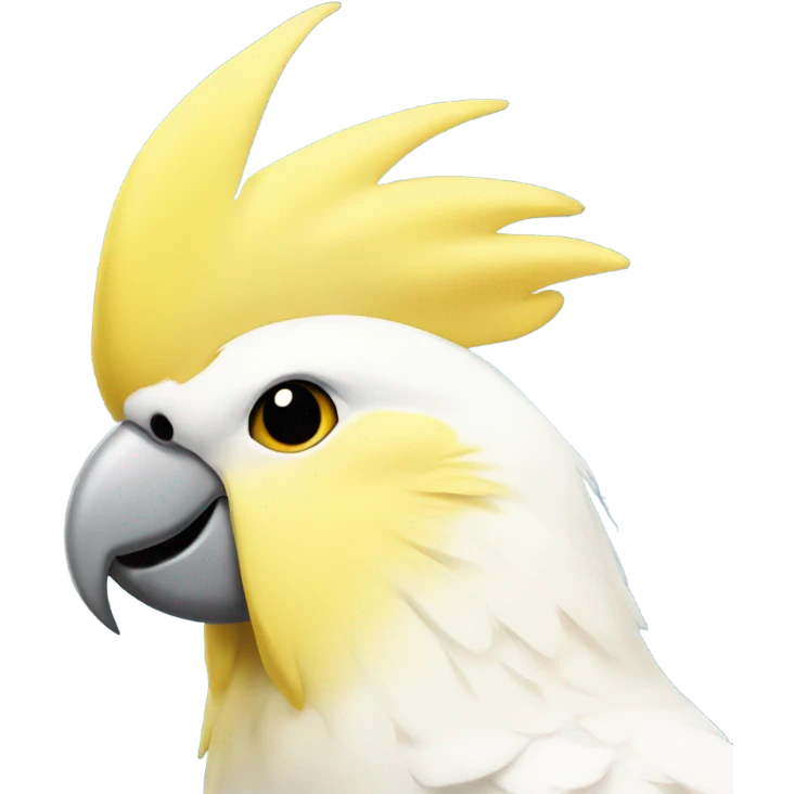A YELLOW AND WHITE COCKATIEL emoji