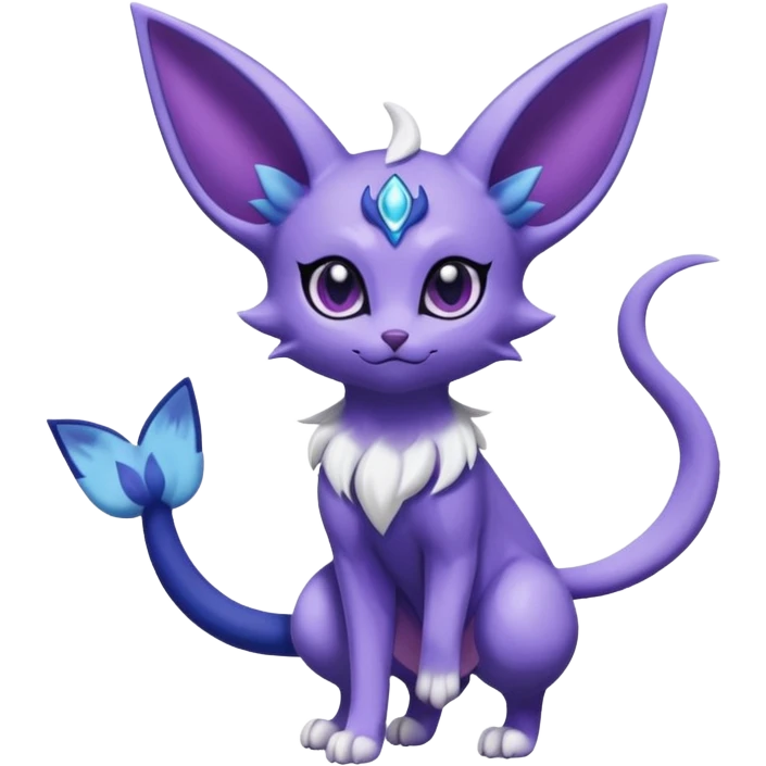 Espeon-Meowstic-Fakémon-hybrid-creature (full body)  emoji