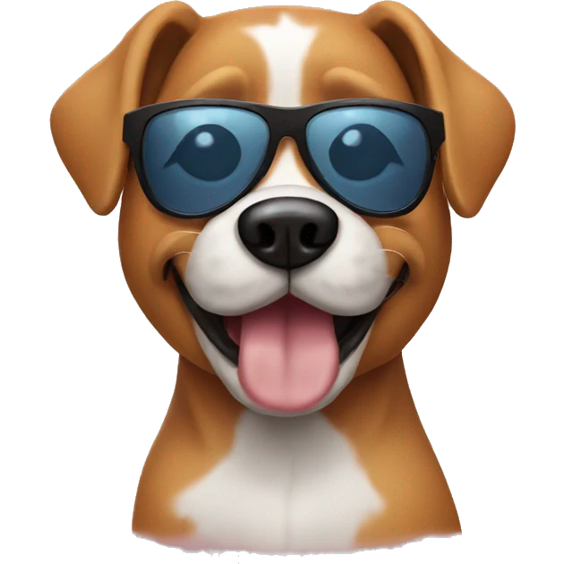 Dog with sunglasses  emoji