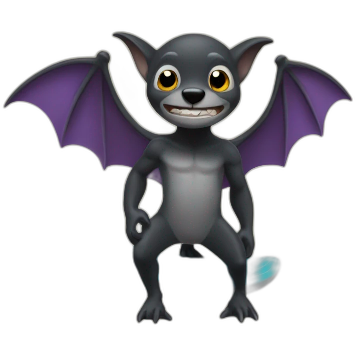 Chauve souris surf emoji