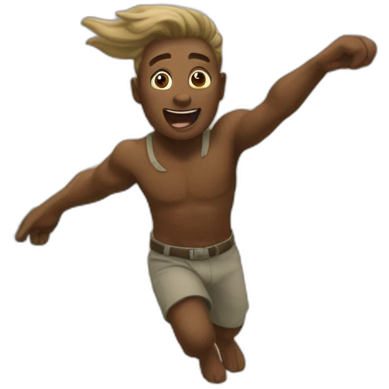 puting flying to the africa emoji