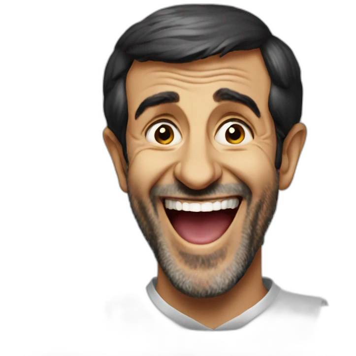 Ahmadinejad laughing emoji