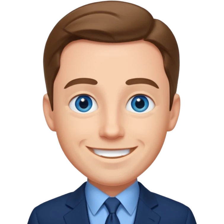 John Dall with blue eyes, navy blue suit emoji