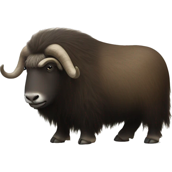 musk ox next to ipad emoji