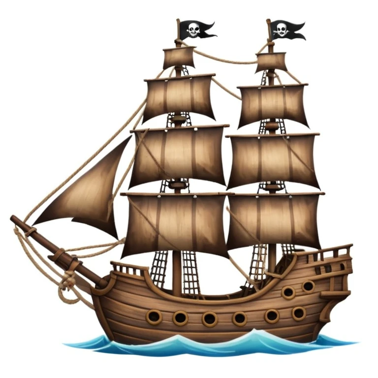 pirate ship emoji