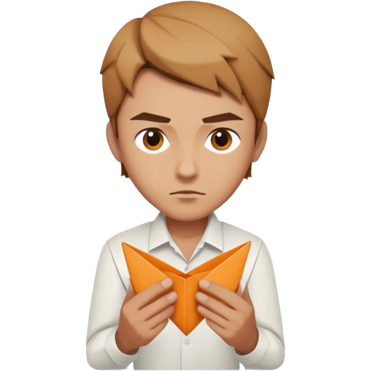 the man who does origami emoji